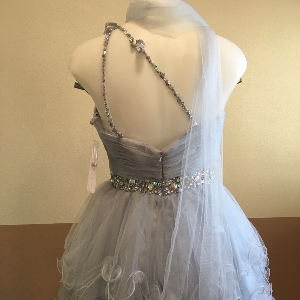 Silver Evening Dress